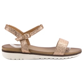 Ch. Creation Skinnende sandaler gul