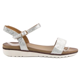 Ch. Creation Skinnende sandaler grå