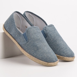 SHELOVET Moderigtige Mænd Espadrilles blå