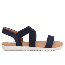 Marineblå sandaler til kvinder X565 Navy marine blå