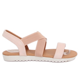 Beige damesandaler X565 Champagne brun lyserød
