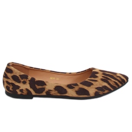 Leopardballeriner til kvinder HH16 Leopard brun