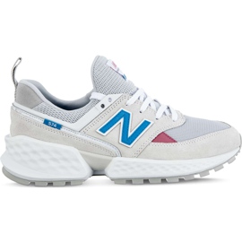 New Balance Ws574pra Sport Arctic Fox med dyb ozonblå grå