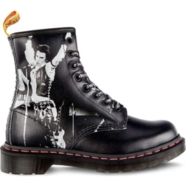 Dr. Martens 1460 Sexpistoler Vicious Black Sex Pistoler Backhand Halmkorn sort