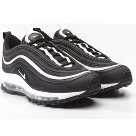 Nike Air Max 97 Gs 009 Sort Hvid Metallic Sølv grå flerfarvet