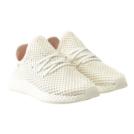 Adidas Deerupt Runner Off White Cloud White Shock Red hvid