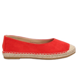 Rød ballerina espadrilles N-2980 Rød