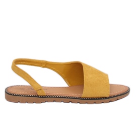 Gule asymmetriske damesandaler 982 Gul