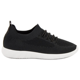 SHELOVET Slip-on sportssko sort