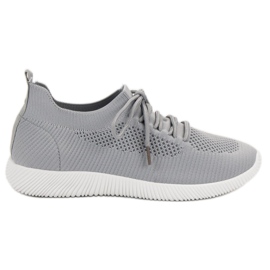 SHELOVET Slip-on sportssko grå