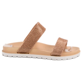 Seastar Skinnende tøfler gul