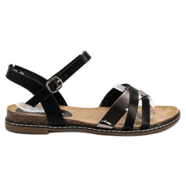 SHELOVET Casual sandaler sort