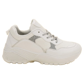 SHELOVET Moderigtige hvide sneakers