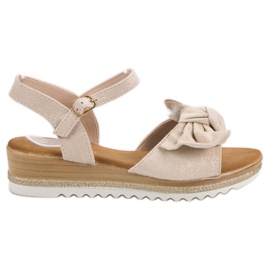 Bello Star Sandaler med sløjfe brun