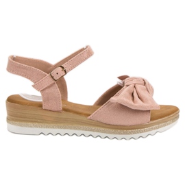 Bello Star Sandaler med sløjfe lyserød