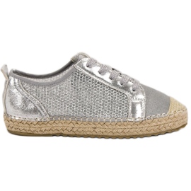 SHELOVET Åbent snøre Espadrilles grå