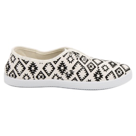 SHELOVET Slip-on sneakers hvid sort