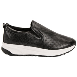 SHELOVET Sort Slip-On Sko