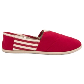 SHELOVET Komfortable Slip On Sneakers rød