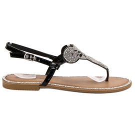 Queentina Komfortable sorte sandaler