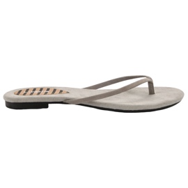 SHELOVET Klassiske flip-flops grå