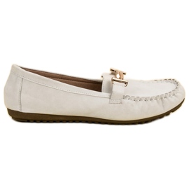 Top Shoes Hvide loafers til kvinder
