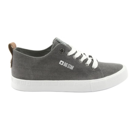 Grå Big Star 174165 mænds grå sneakers