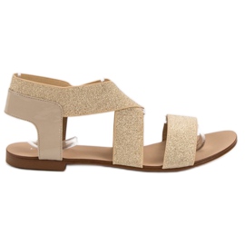 SHELOVET Elegante flade sandaler brun