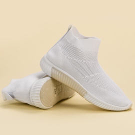 SHELOVET Slip-on sko over anklen hvid