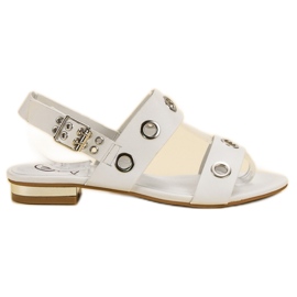 Kylie Casual hvide sandaler