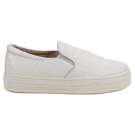 SHELOVET Hvide Slip-On sneakers
