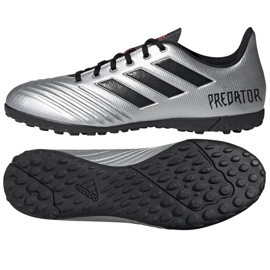 Adidas Predator 19.4 Tf M F35634 fodboldstøvler flerfarvet sølv