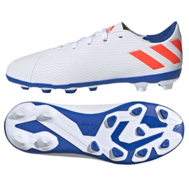 Adidas Nemeziz Messi 19.4 FxG Jr F99931 fodboldstøvler flerfarvet hvid