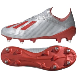 Adidas X 19.1 Sg M F35311 fodboldstøvler flerfarvet sølv