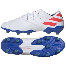 Adidas Nemeziz Messi 19.1 Fg M F34402 fodboldstøvler hvid hvid