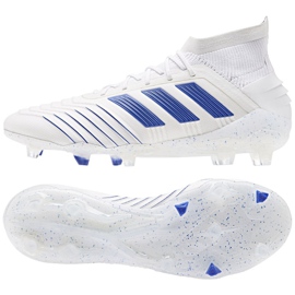 Adidas Predator 19.1 Fg M BC0550 fodboldstøvler hvid hvid