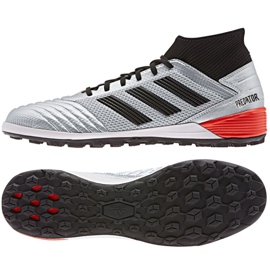 Adidas Predator 19.3 Tf M F35629 fodboldstøvler grå sølv
