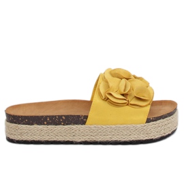 Gule espadrilletøfler N-35 Gul