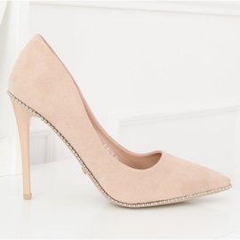 Pumper på en pin beige P-6378 Beige II-GAT