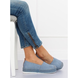 Espadrilles på højhælene blå BL247 Blue II-GAT