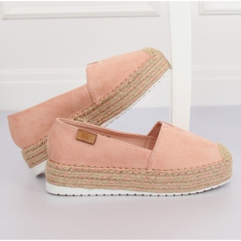 Espadrilles på højsolede pink BL267 Pink II-GAT lyserød