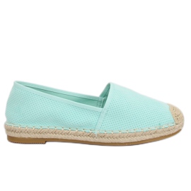 Damer mynte espadriller 4855 LT.BLUE grøn