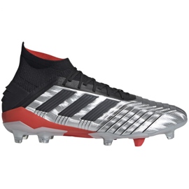 Adidas Predator 19.1 Fg M F35607 fodboldstøvler grå sølv