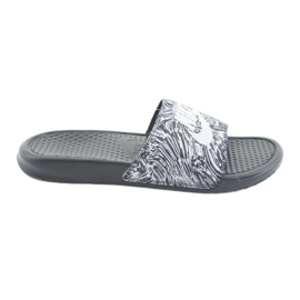 Nike Benassi Just Do It Print 631261-403 Slide hvid marine blå