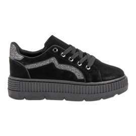 SHELOVET Sorte sneakers