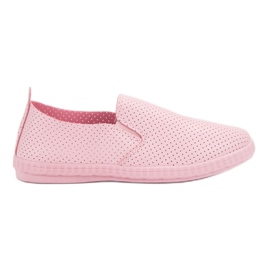 Renda Pink Slipons lyserød