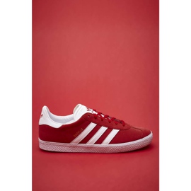 Adidas Gazelle J 543 Scarlet Fodtøj Hvid Guld Metallisk rød
