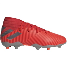 Adidas Nemeziz 19.3 Fg Jr F99951 fodboldstøvler rød rød