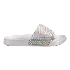 Bella Star Hjemmesko med cubic zirconia grå