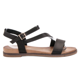 SHELOVET Casual sandaler sort